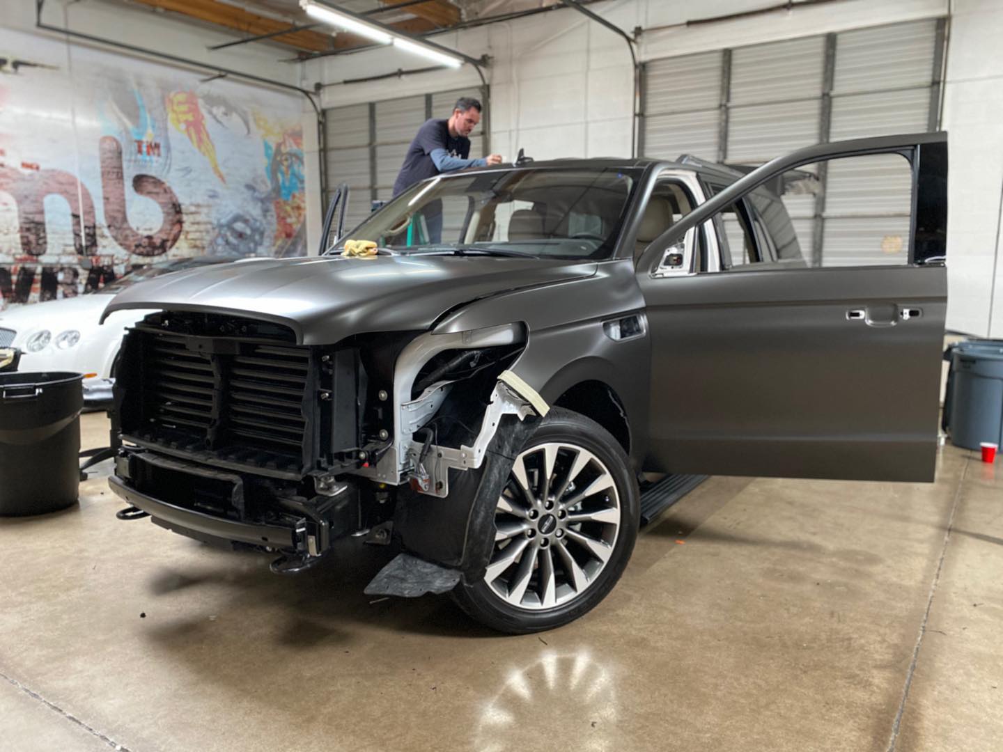 Satin Black Lincoln Navigator Colorbomb Wraps